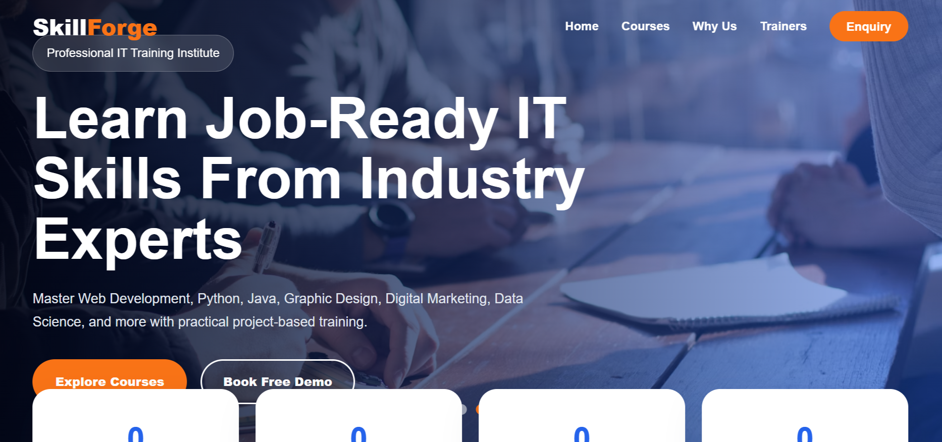 IT Institute - Single Page Website Template